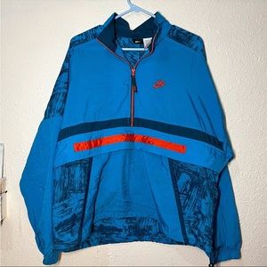 Vintage Nike Windbreaker Mens M 1/2 Zip Pullover Jacket Anorak Retro